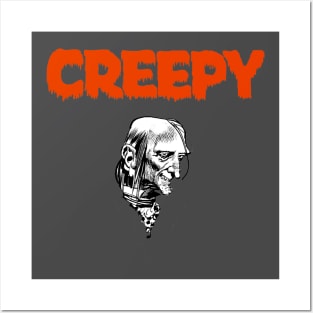 Uncle Creepy red logo Posters and Art